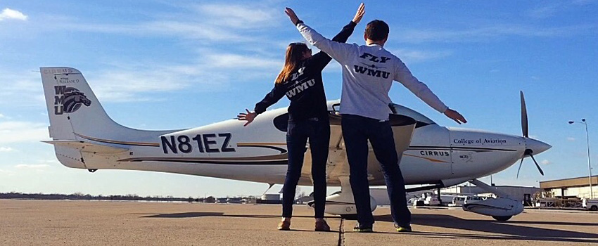 WMU College of Aviation Alumni Ben and Shelby Egan