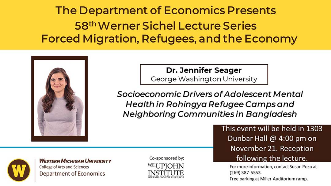 Werner Sichel Lecture - Jennifer Seager