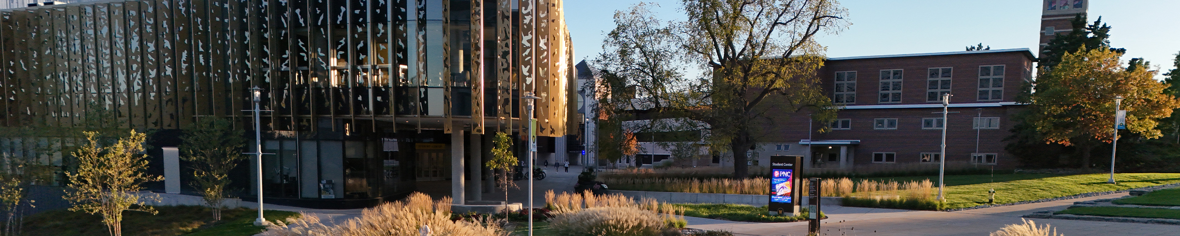 The WMU Student Center in fall.