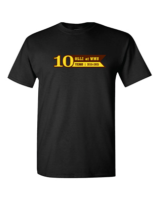 10th Anniversary t-shirt available for WMU OLLI