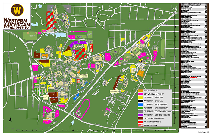 WMU parking map