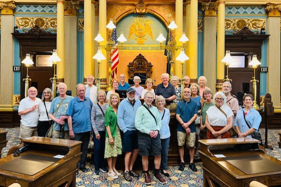 OLLI members visiting the state capitol. 