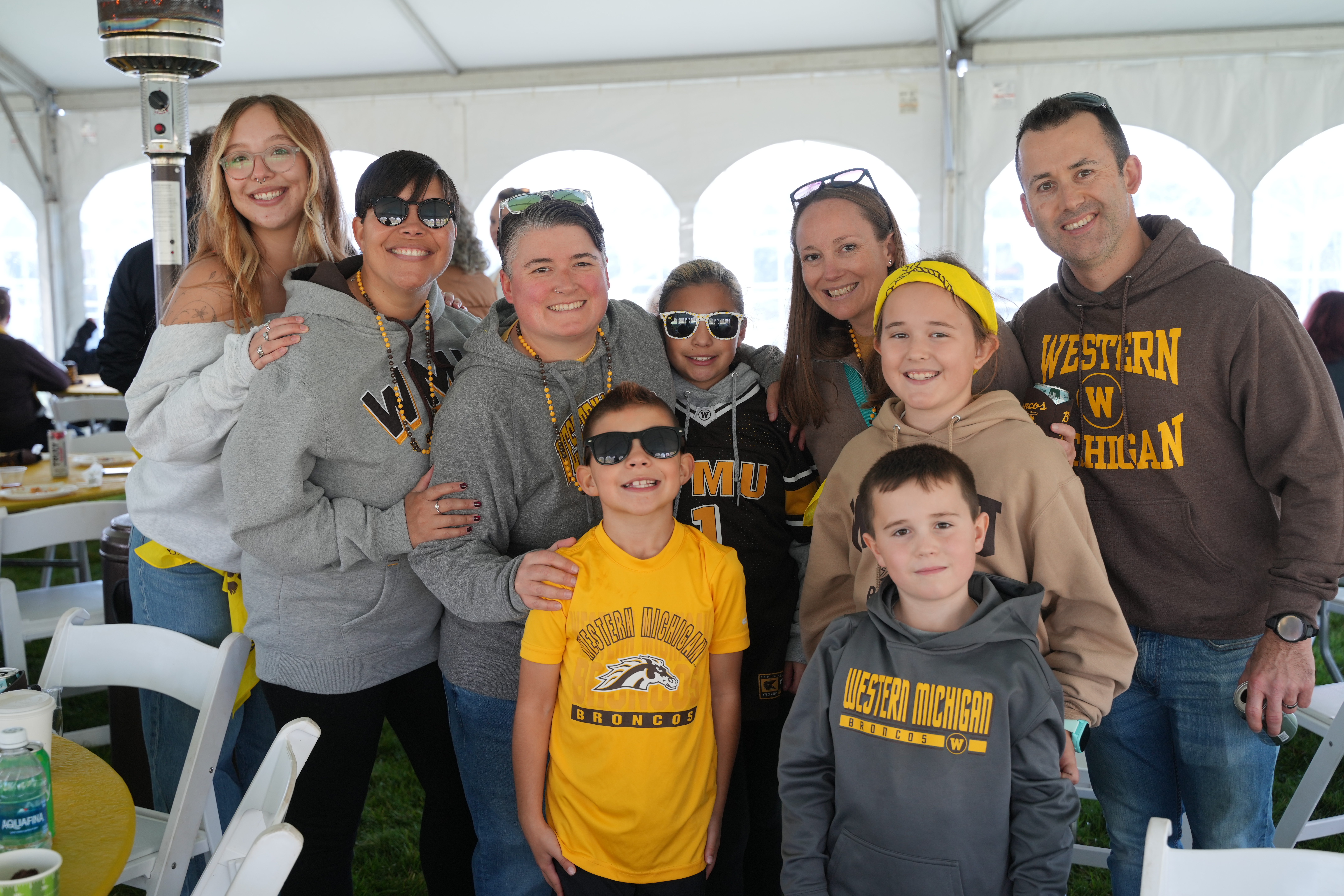 Family at homecoming