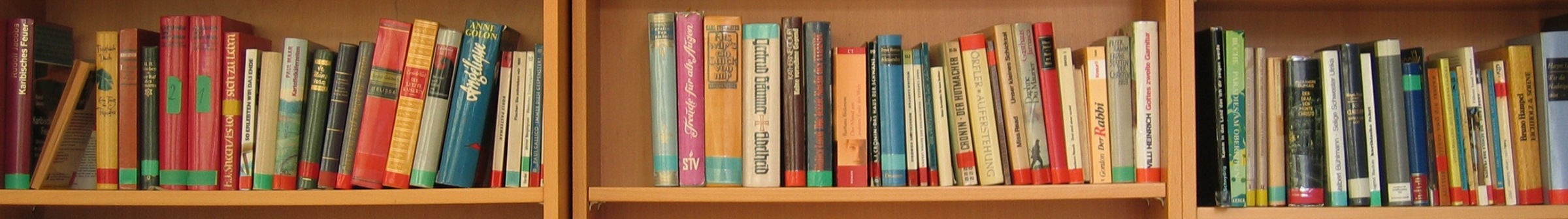 books on shelf