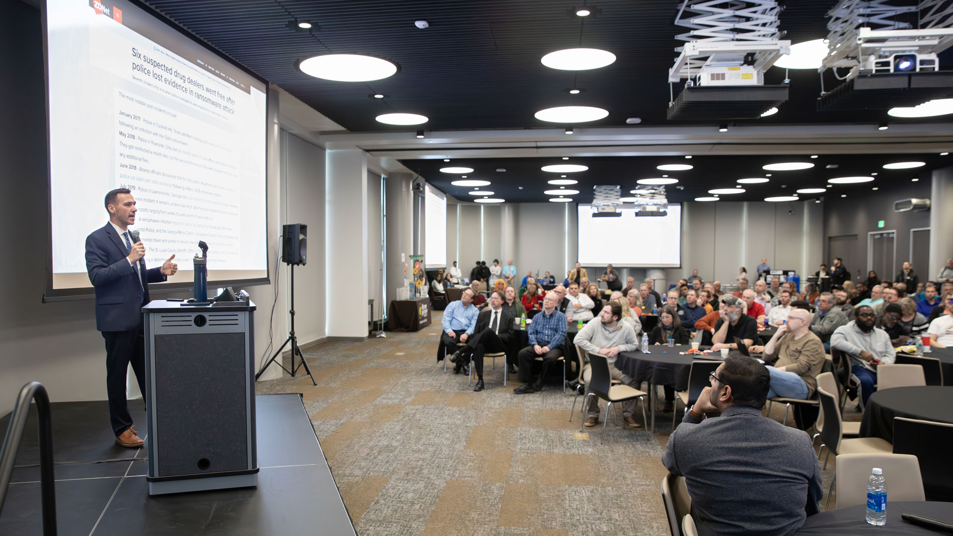 FBI engaging with the audience of the Cybersecurity Summit