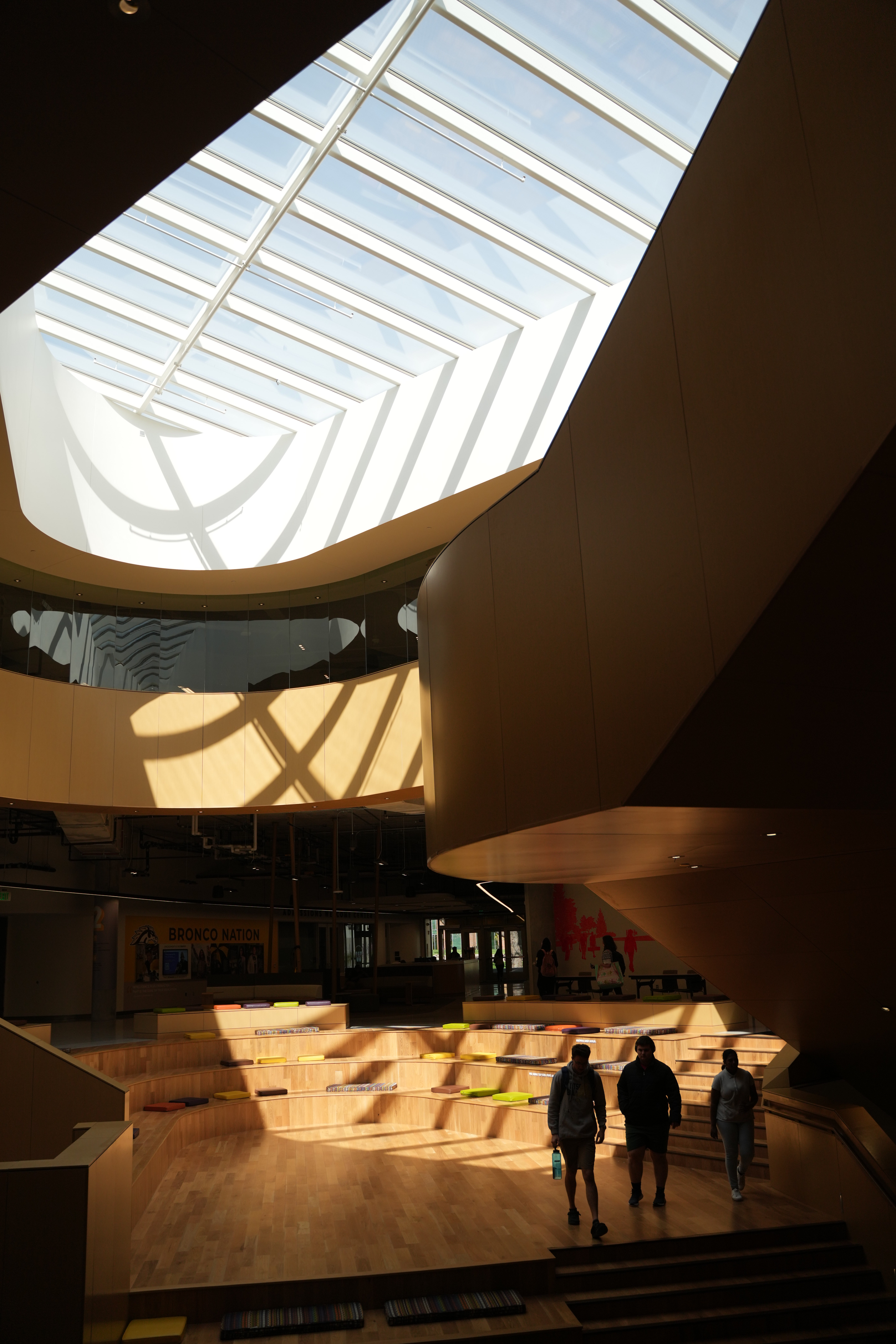 Inside WMU's student center. 