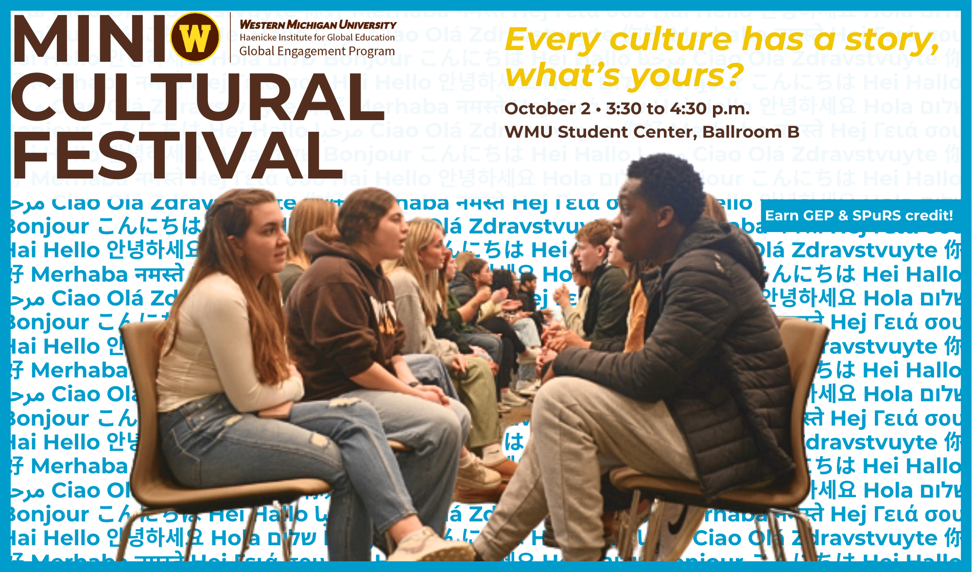 A poster promoting Fall '25 Mini Cultural Festival