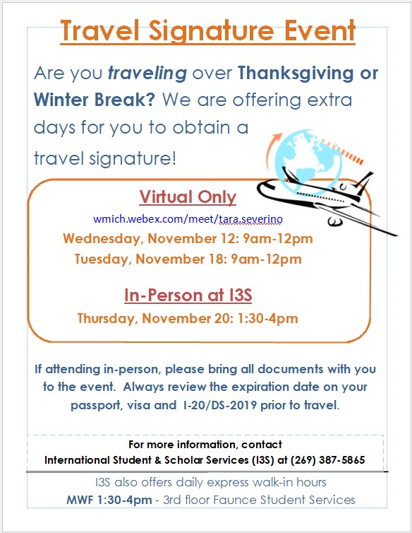 Travel Signature Events Flyer - Fall 2025