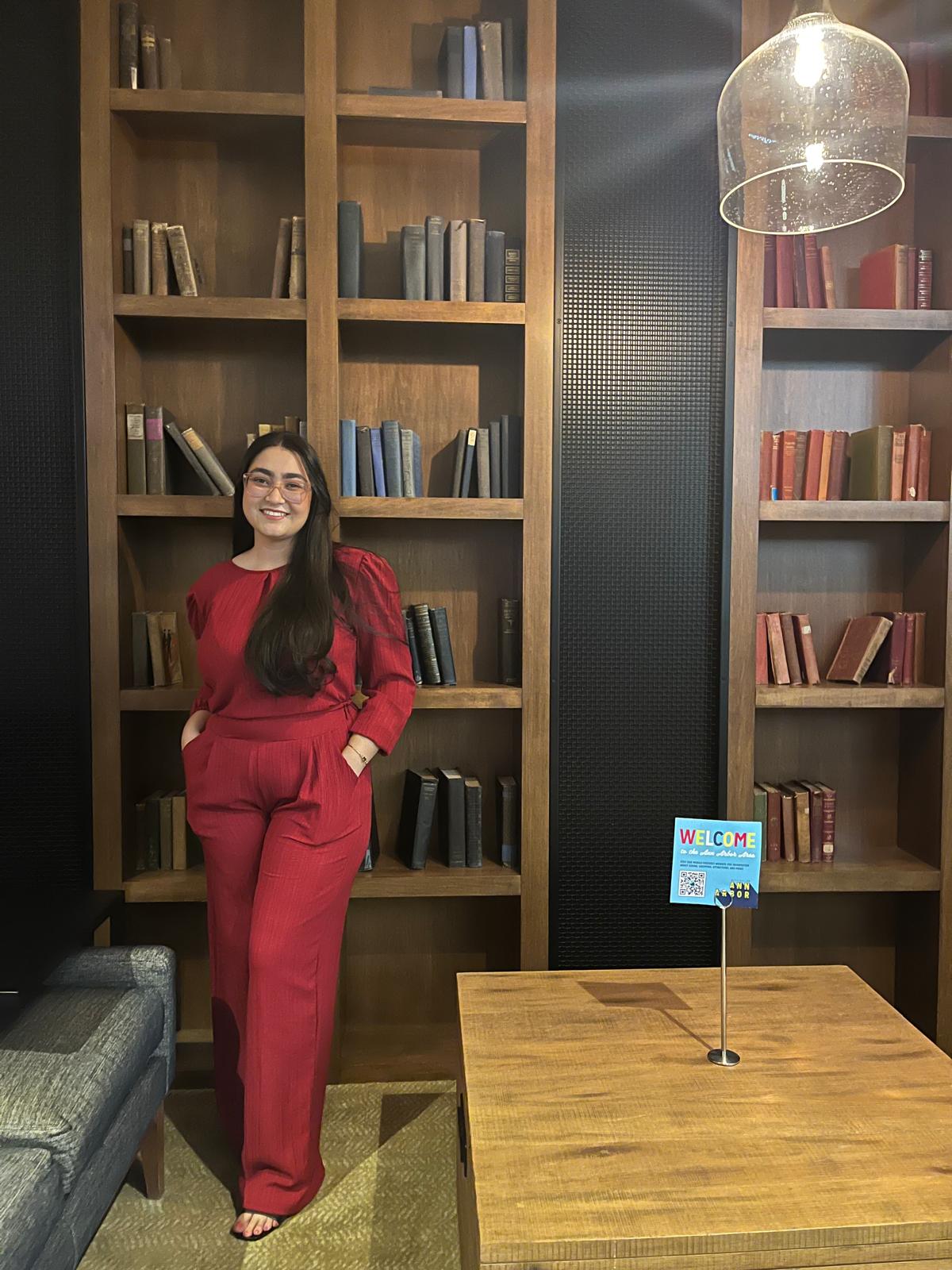 An international student graduate from Brazil