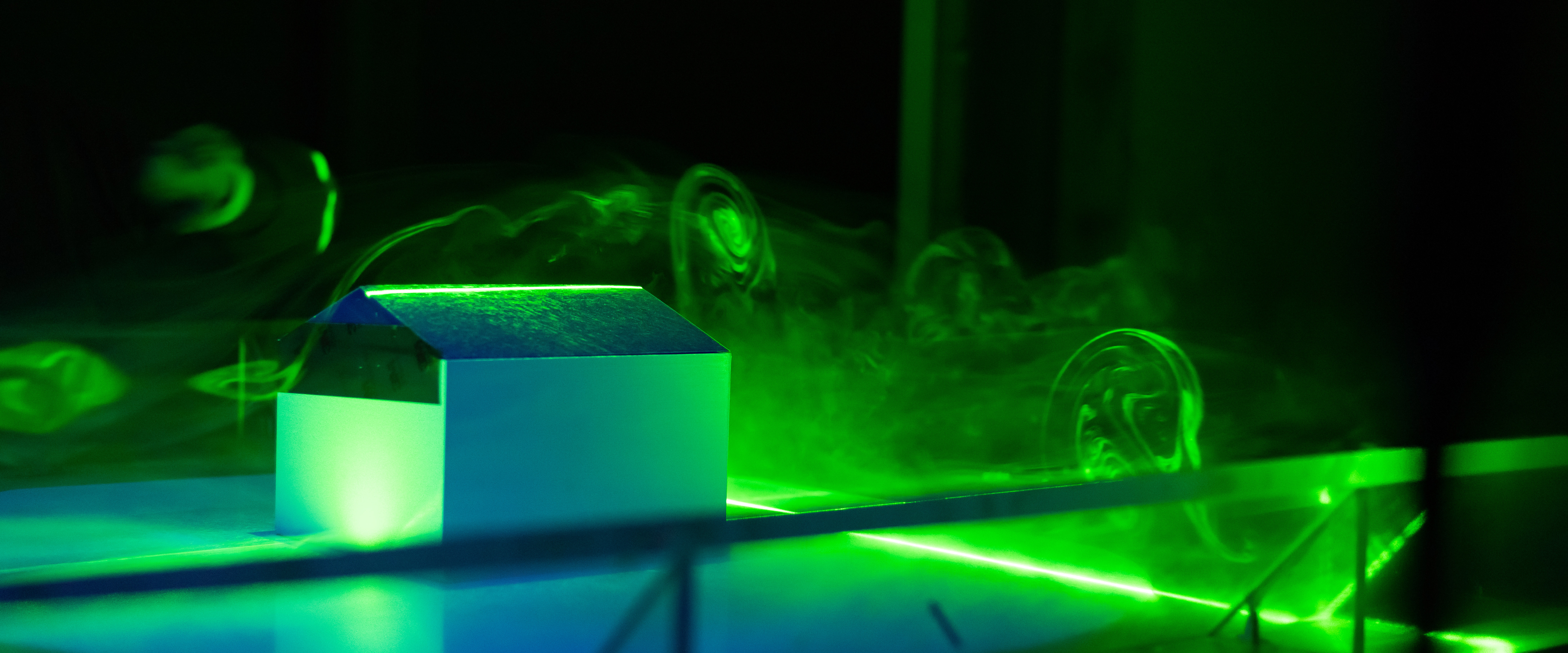 A photo of the wind tunnel 