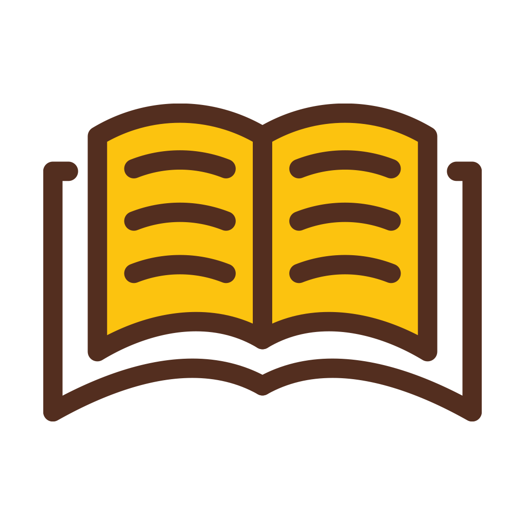 Icon of a open book.