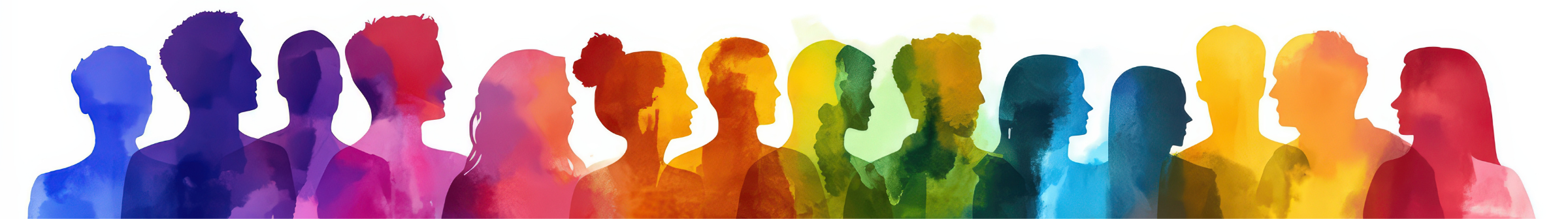 people silhouettes on white background