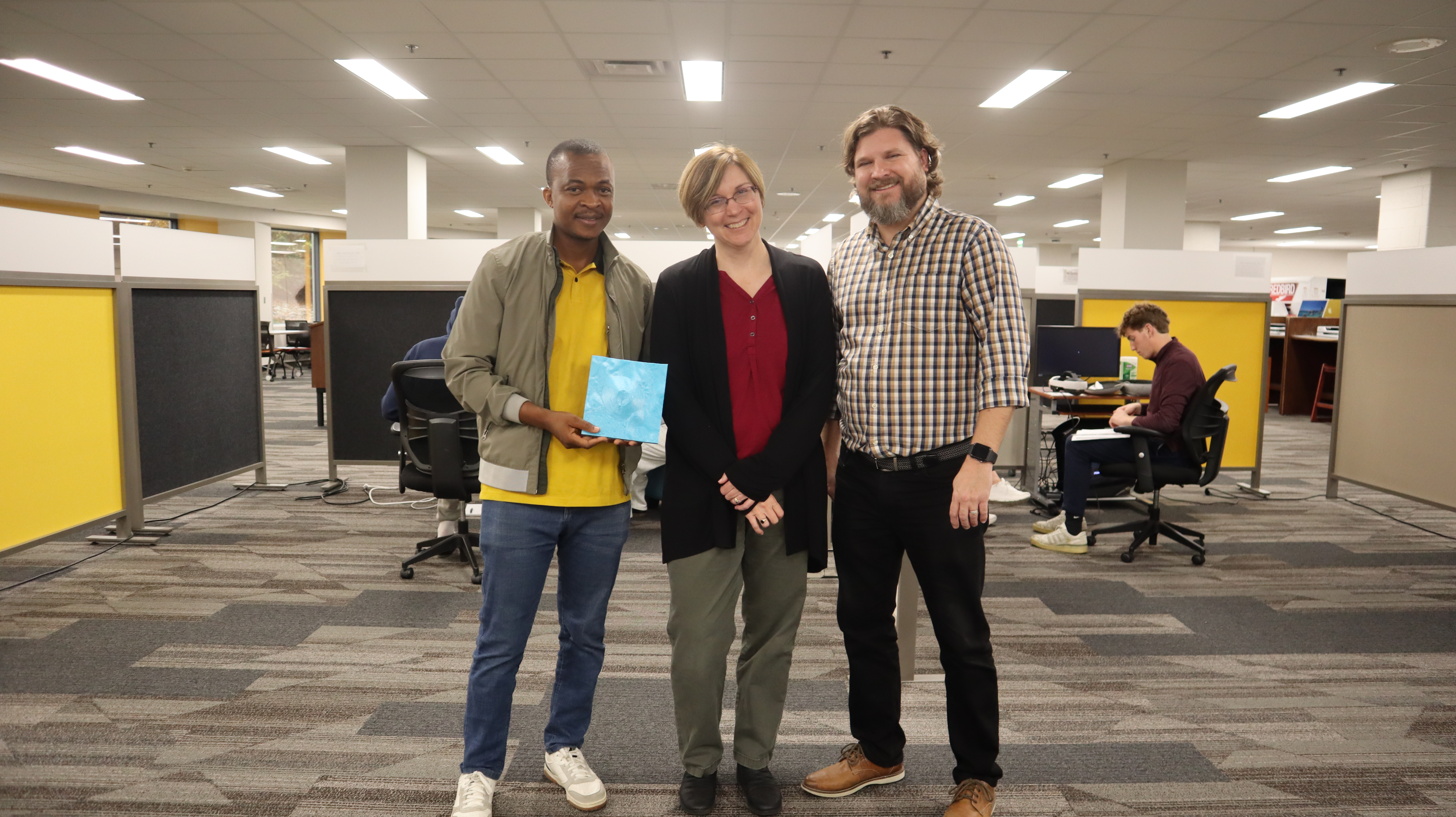 Magi, Petcovic and Teal partnered to bring GEOS 1000 to the Tech Lab for virtual fieldwork. 