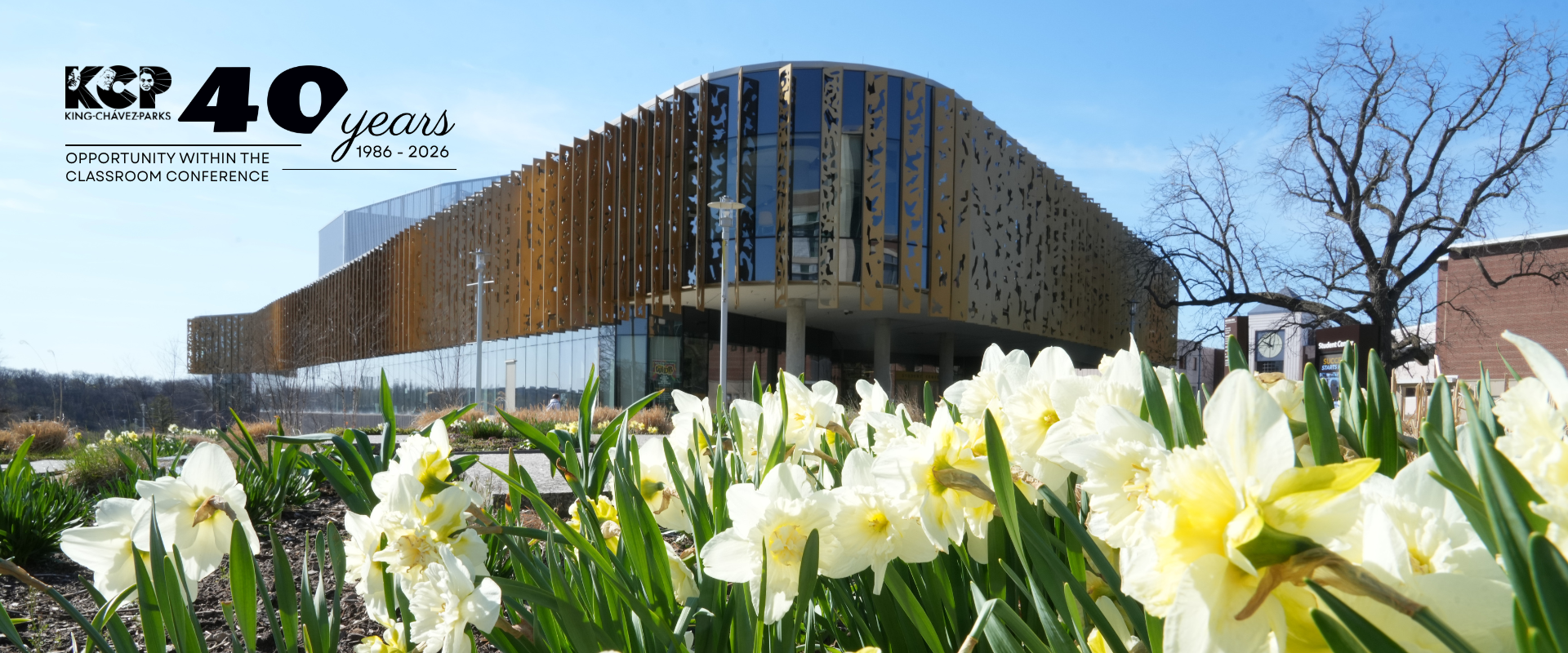 Opportunity Within the Classroom 2026 Webpage Banner with KCP 40th-Anniversary Logo