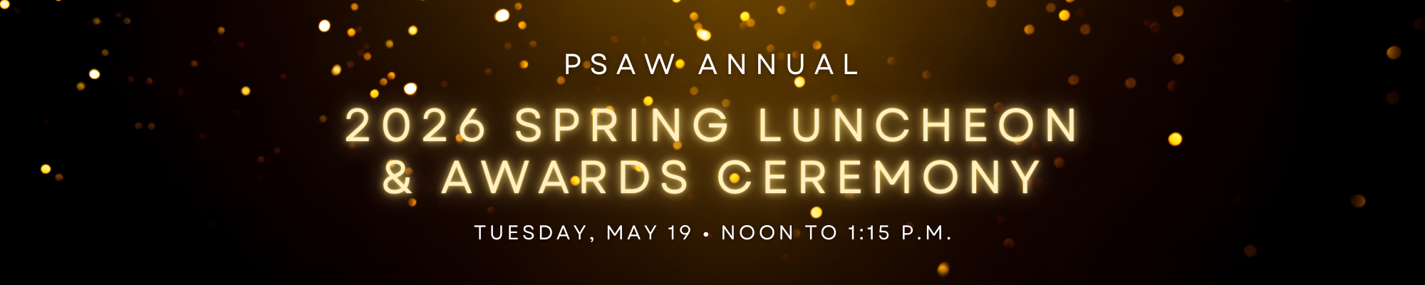 PSAW Spring Awards Luncheon Graphic