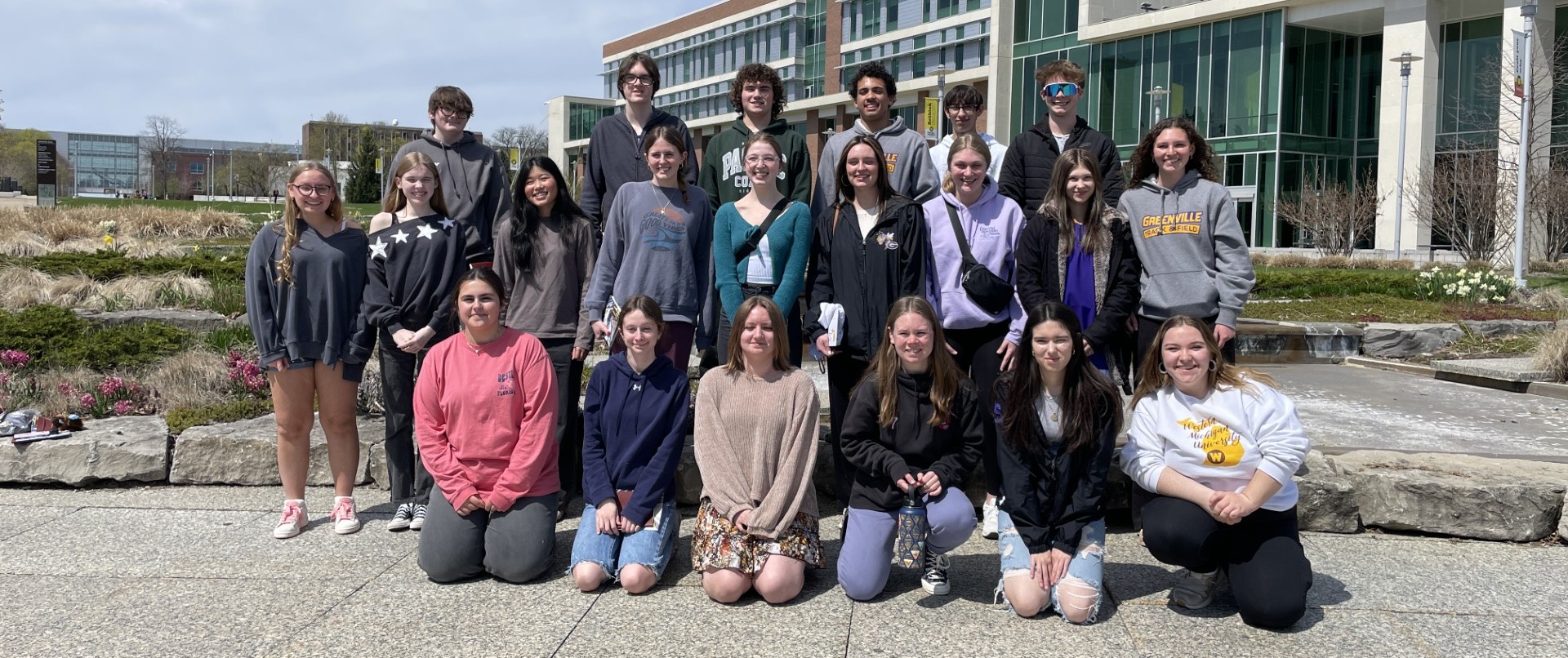 Students visiting WMU campus from our Greenville High School dual enrollment partnership.