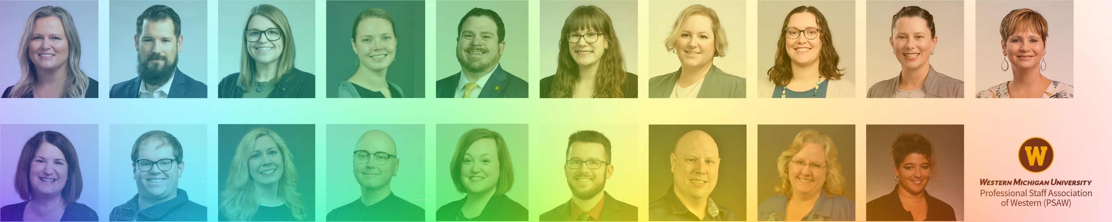 Collage of Professional Staff Association of Western Executive Board members.