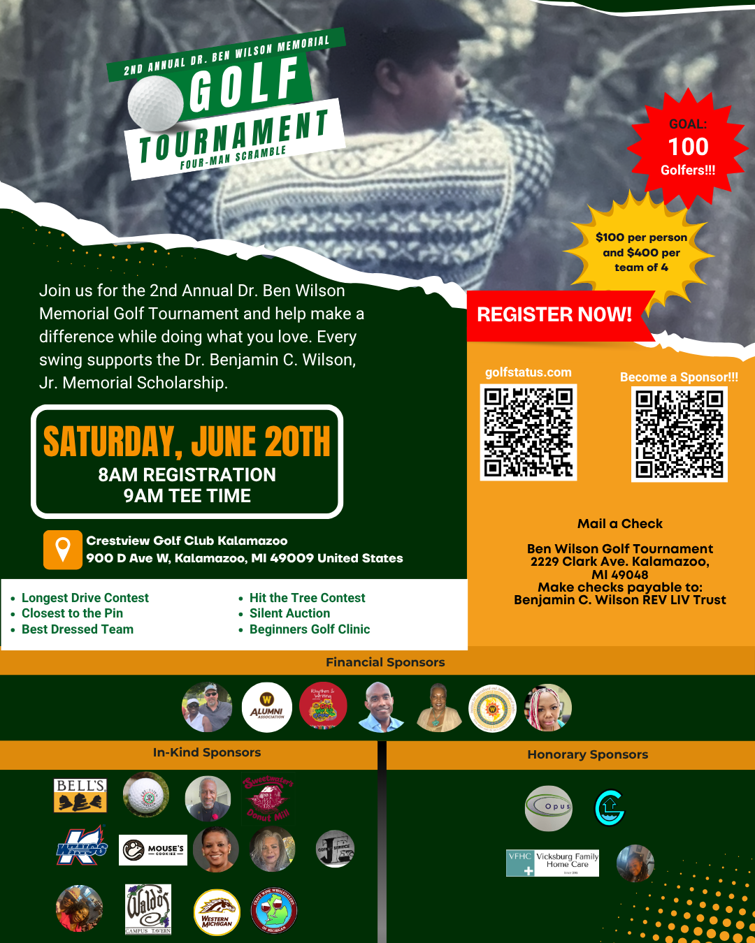 2nd Annual Ben Wilson Memorial Golf Tournament 