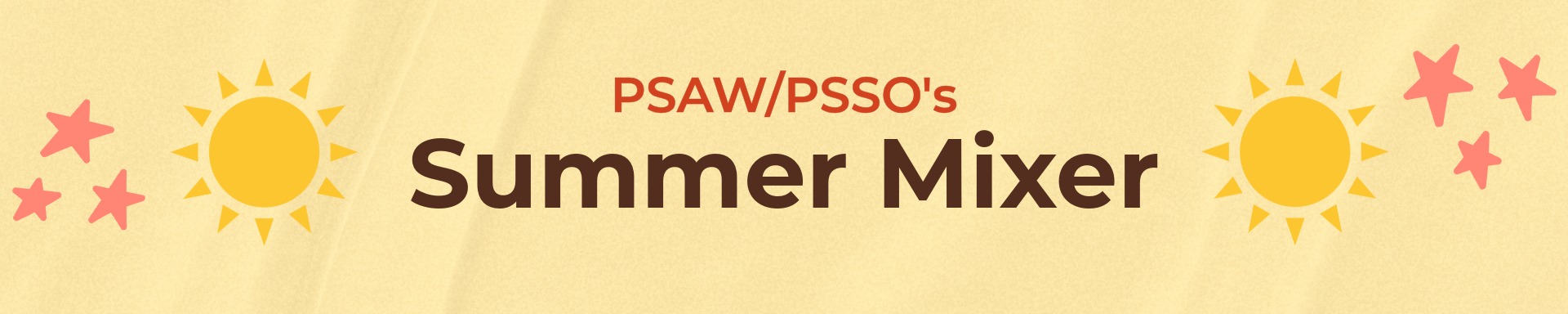 PSAW/PSSO's 2026 Summer Mixer event cover image.