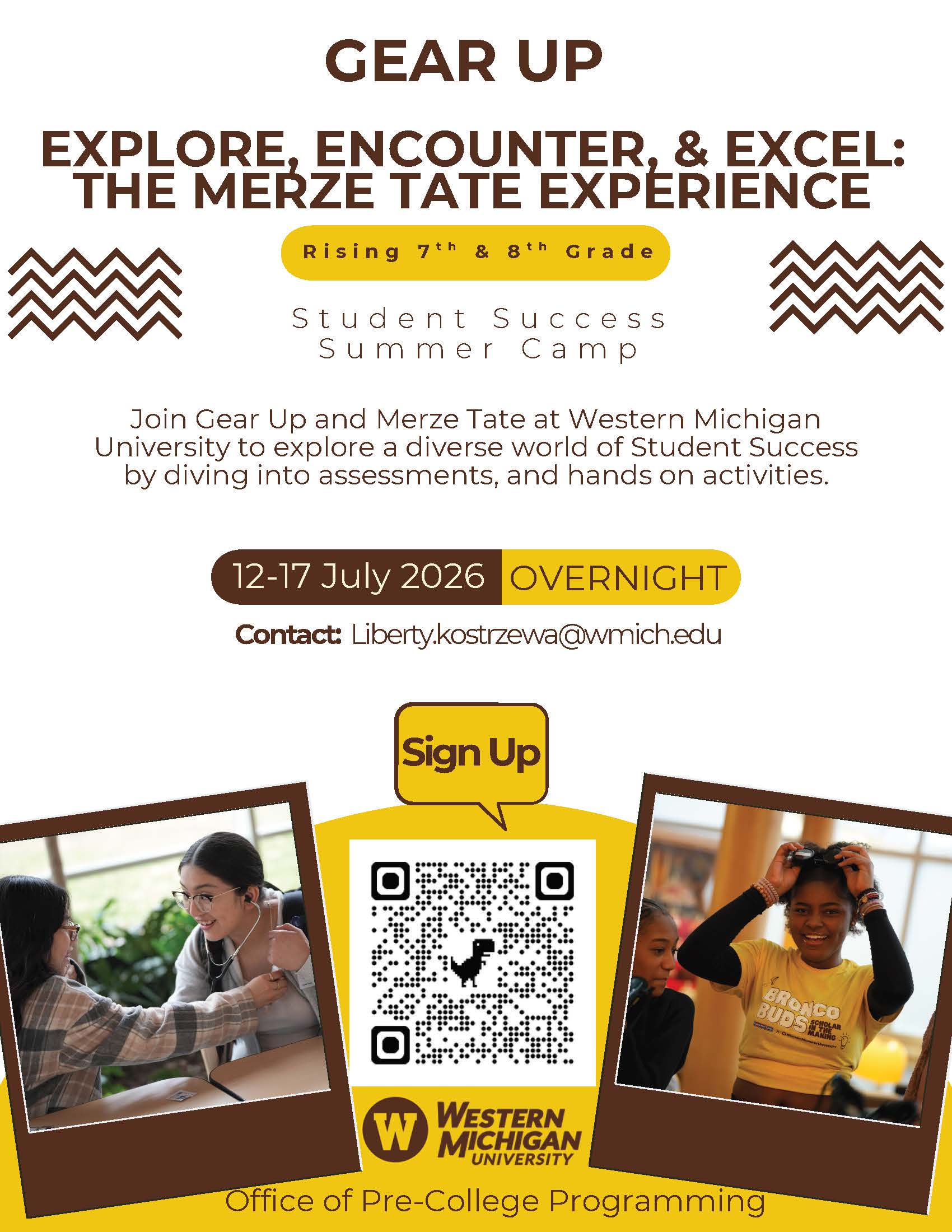 Explore WMU with GEAR UP Learning Center