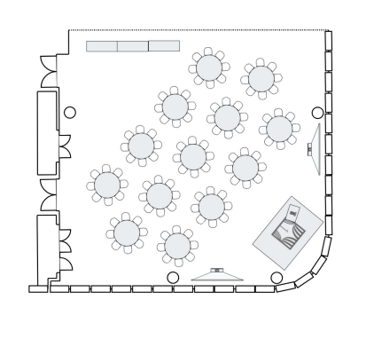 Ballroom A in Banquet Style 