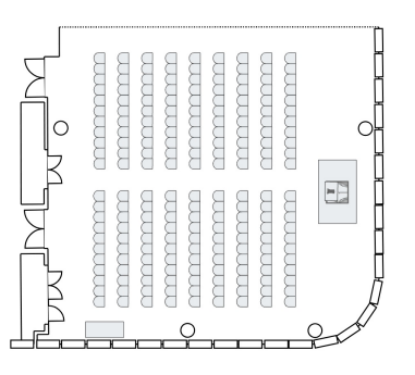 Ballroom A in Theater Style 