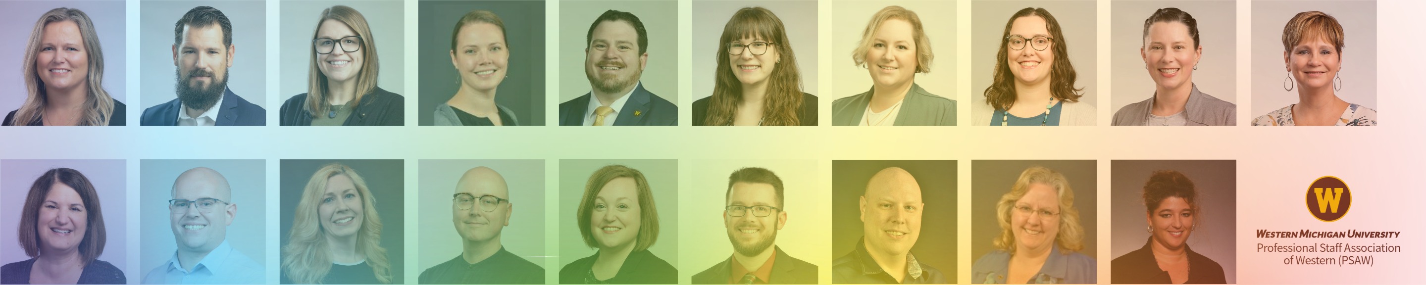 Collage of Professional Staff Association of Western Executive Board members.