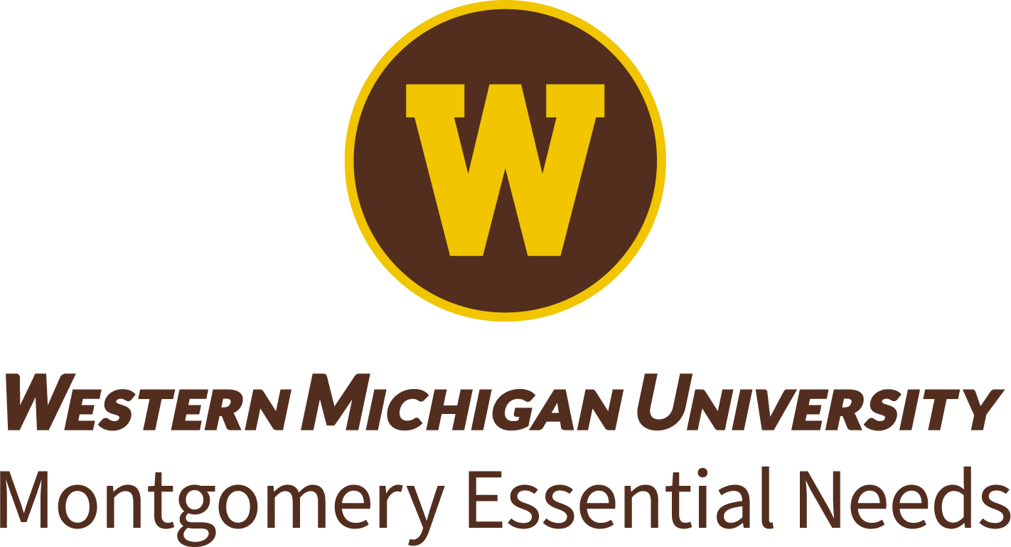Western Michigan University - Montgomery Essential Needs logo.