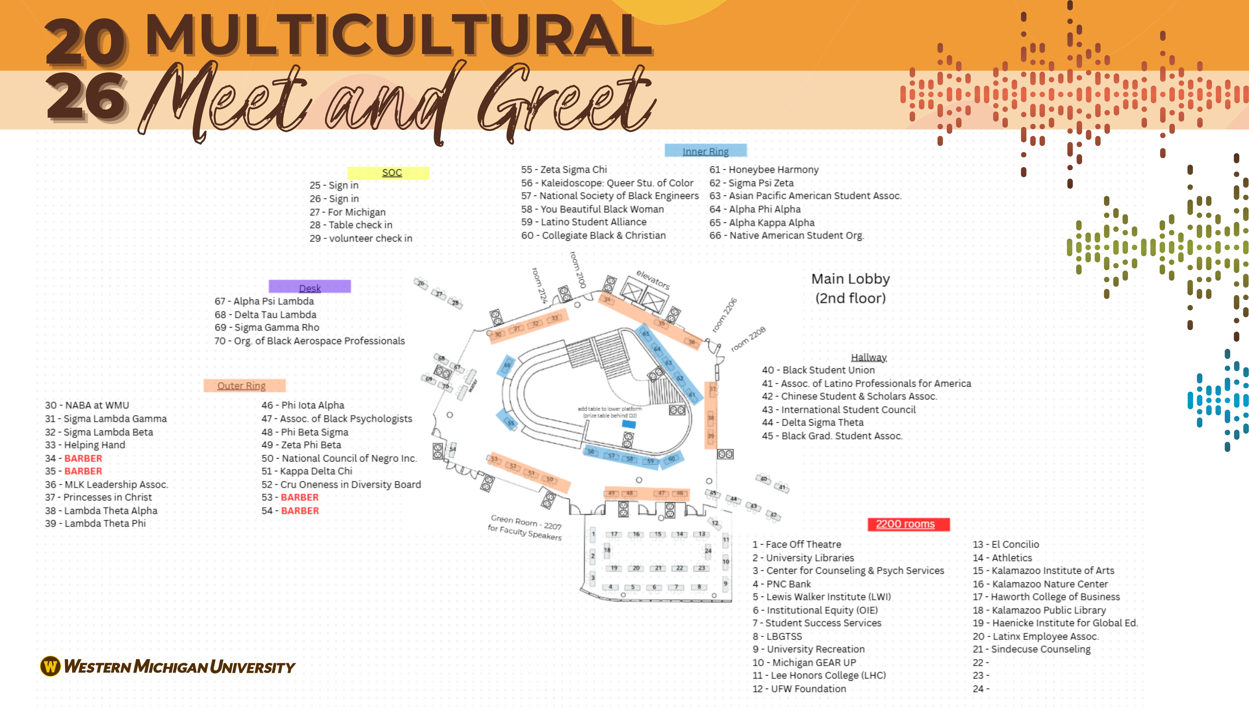 Multicultural Meet and Greet 2026 table assignments