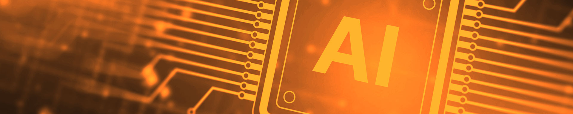 AI processor chip representing artificial intelligence, machine learning, neural computing, and digital innovation.