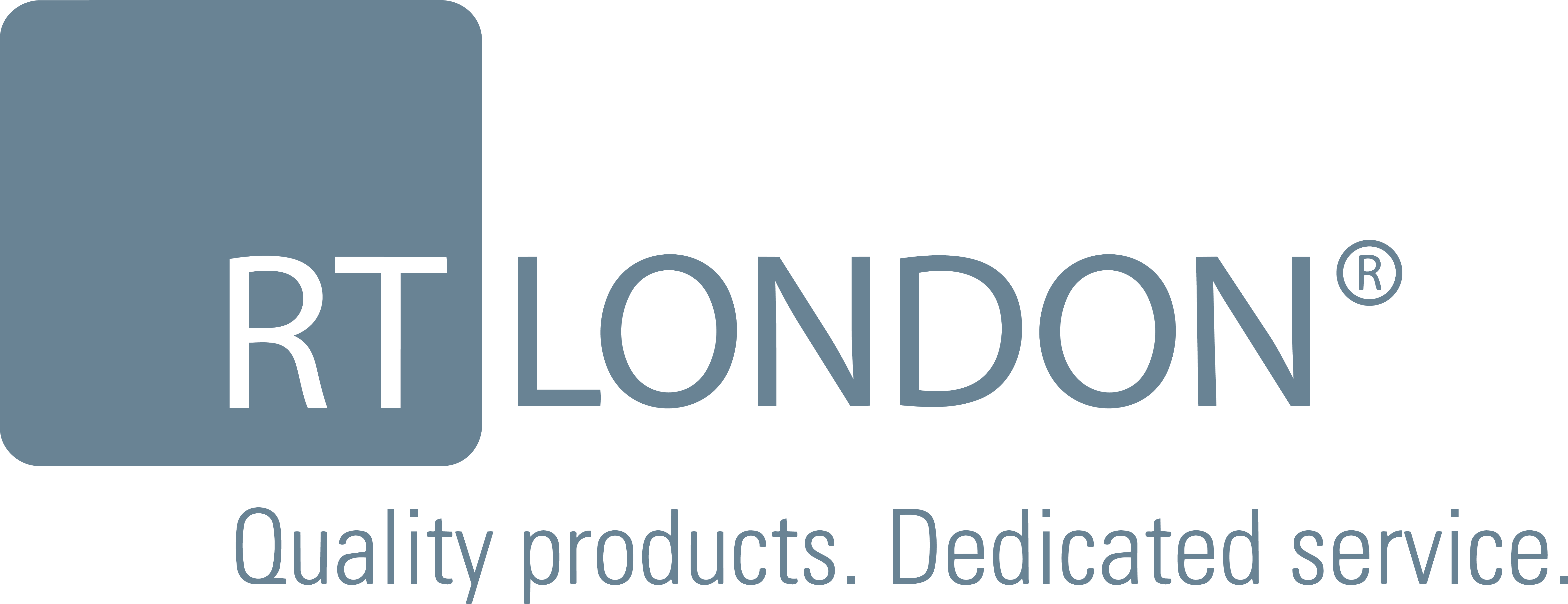Logo for RT London, furniture company in Grand Rapids, Michigan.