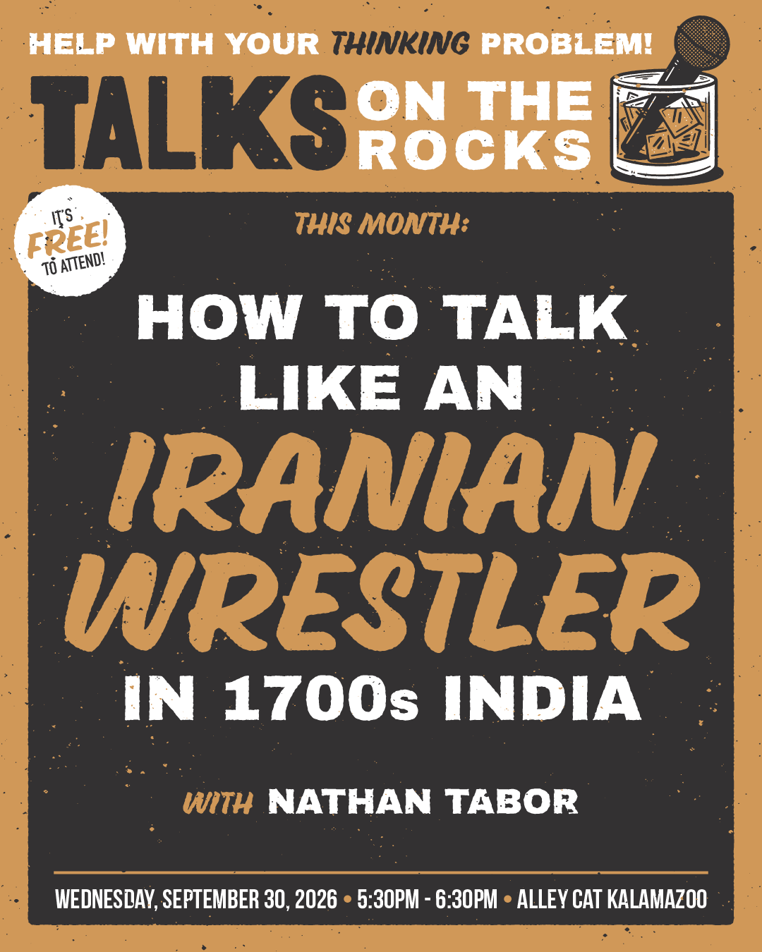 Talks on the Rocks poster
