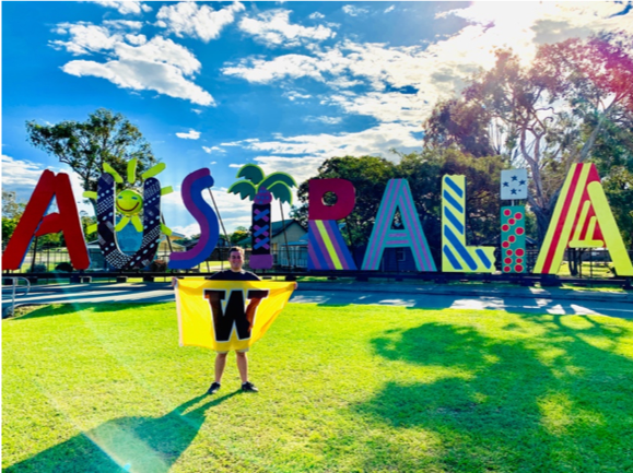 Recent LHC alum Kenny Kressin in Australia.