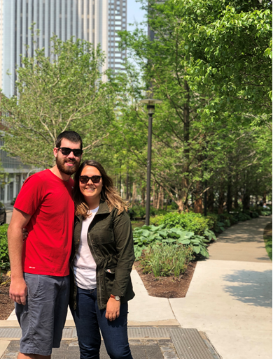 Jacob Kubiak and Partner, posing together