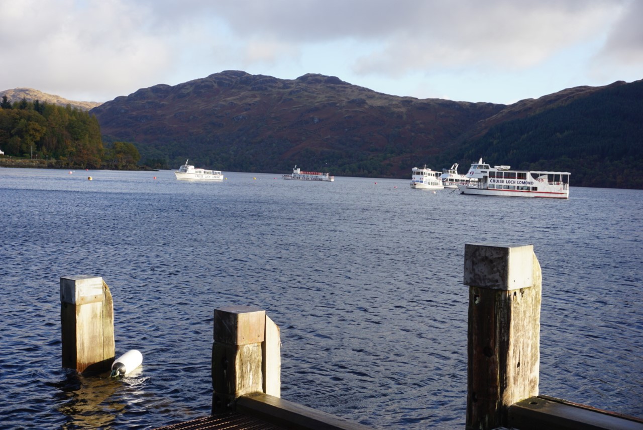 Overlooking a Loch in Scotland