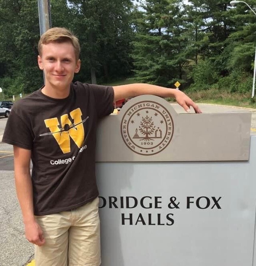 WMU Aviation Management and Operations Student Eli Lantz