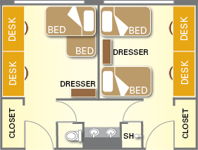 Valley suite floor plan