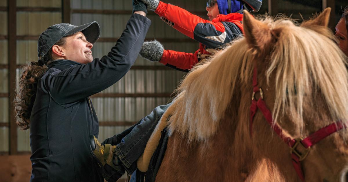 Miriam Ritter Alumna uses equine therapy to help patients overcome physical and ...