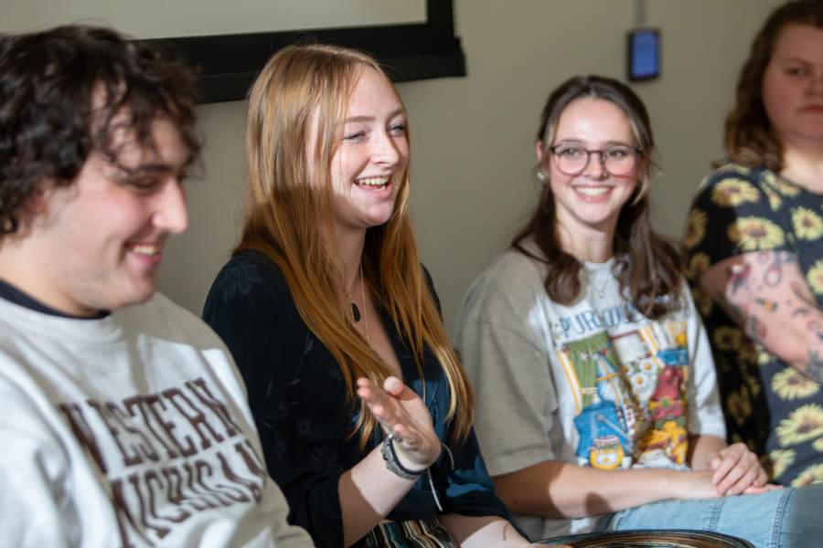 Students participating in a global social run by WMU's Global Engagement Program.