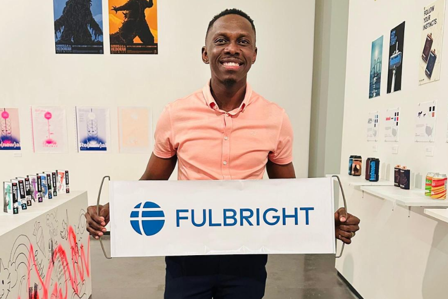 A student who won the Fulbright Foreign Student award to study at WMU