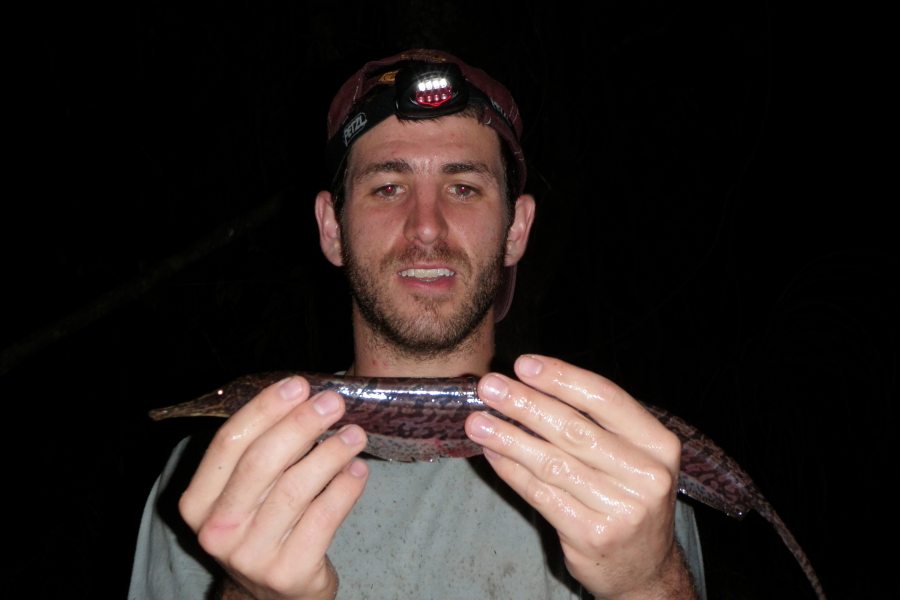 Devin Bloom with fish