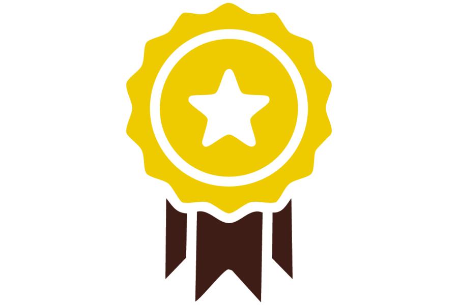 Gold and Brown Ribbon