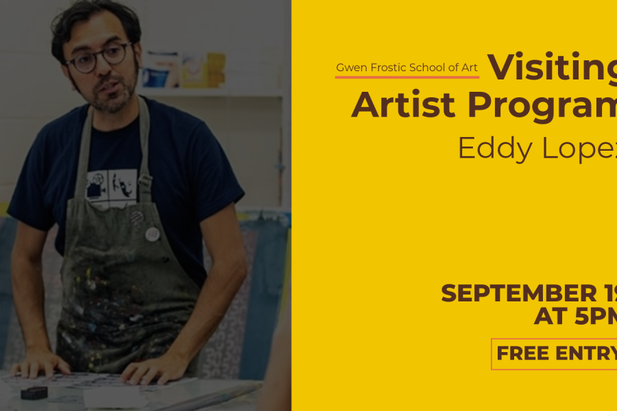 Visiting Artist Program: Eddy Lopez. September 19 at 5 pm.