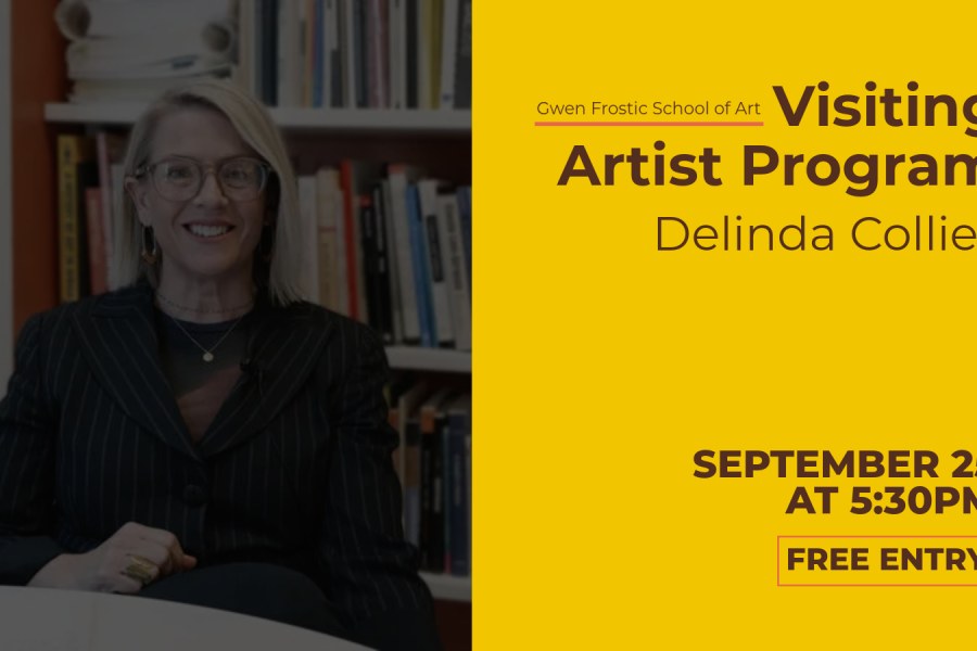 Visiting Artist Program: Delinda Collier. September 25 at 5:30 pm.