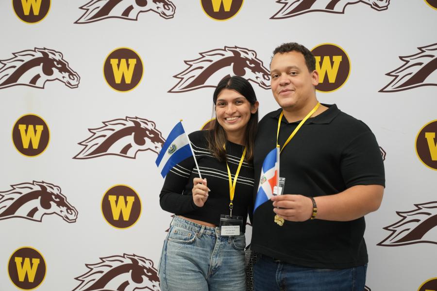 Students at international student orientation