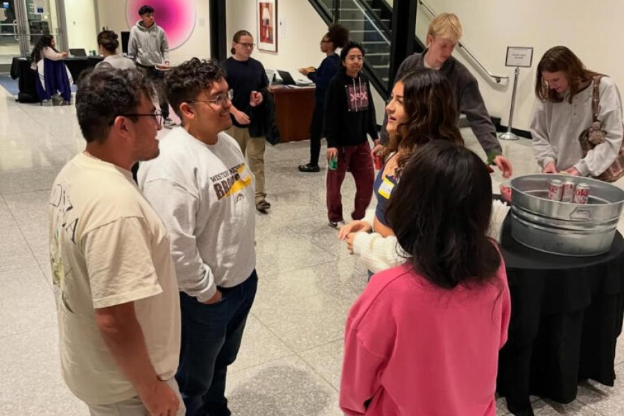 Students at College Night