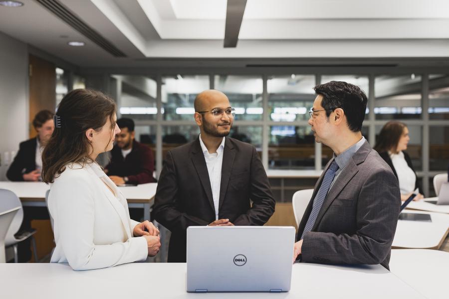 Professors in one-on-one training session