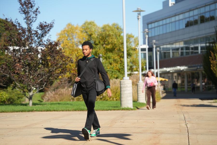 I3S - Student walking on campus