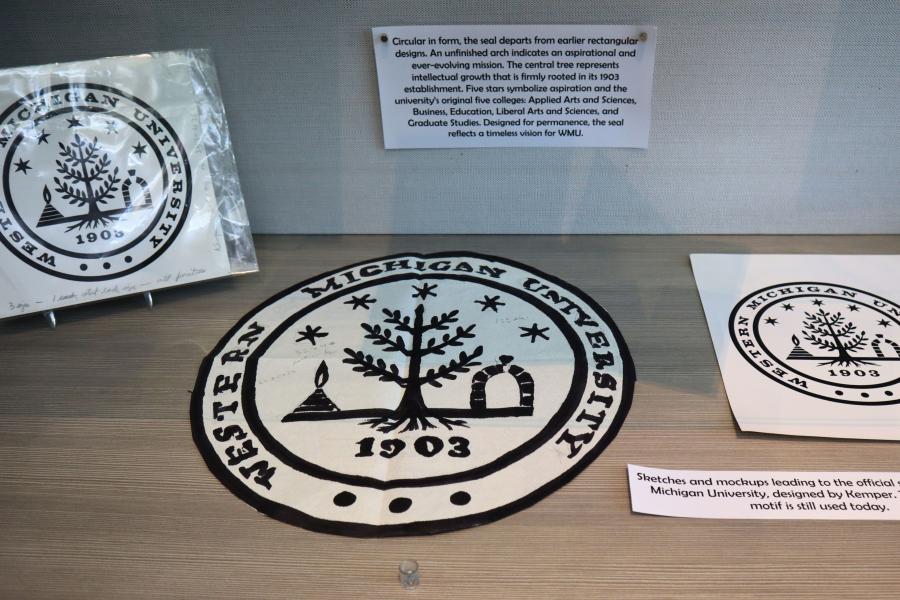 Items on display at Zhang Legacy Collections Center exhibit featuring materials from the John Kemper collection.  