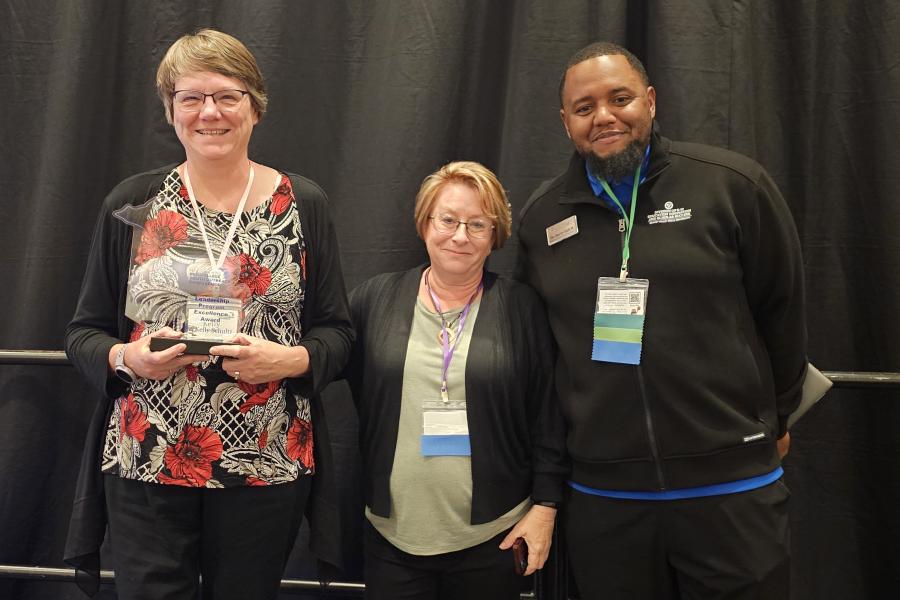 Kelly Schultz is awarded the first ever Michigan Pre-College Youth Outreach Leadership and Program Excellence Award